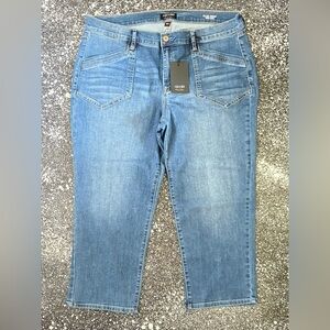 NICOLE By Nicole Miller Jeans Slim Crop High Rise Size 16P NWT